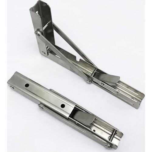 Stainless Steel Folding Triangle Bracket Bearing Wall Hanging Bracket Wall Clapboard Support X2