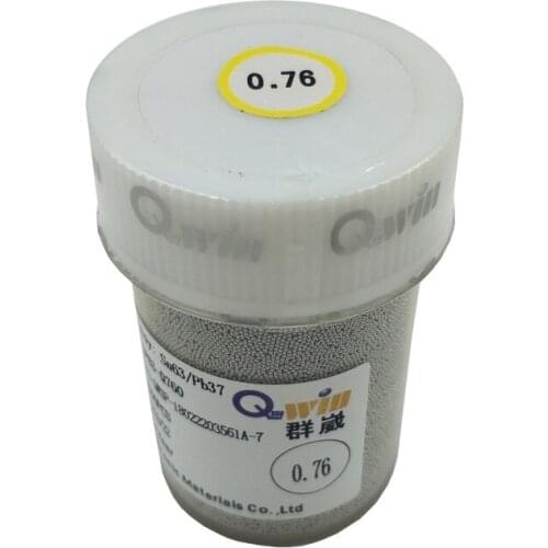 Sn63Pb37 250k/Bottle 0.76mm BGA Solder Balls Leaded For BGA Rework Reballing Station PCB Chips Motherboard Repair Tin Ball