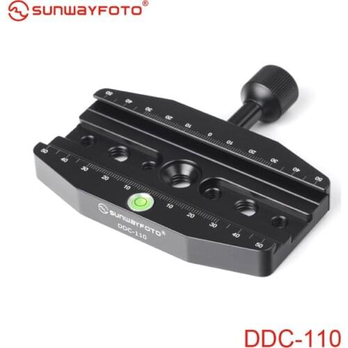 SUNWAYFOTO DDC-110 110mm Screw-knob Release Clamp for Tripod Head Leveling Base Suit for Large format DLSR and Telephoto Lens