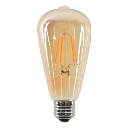 Rustic Edison Led Bulb E27 Lampholder Pear Type ST64 Model 4W