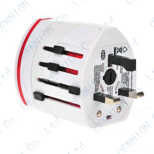 All in One Universal Plug Adapter 2 USB Port World Travel AC Power Charger Converter For AU US UK EU 20pcs/lot + retail package