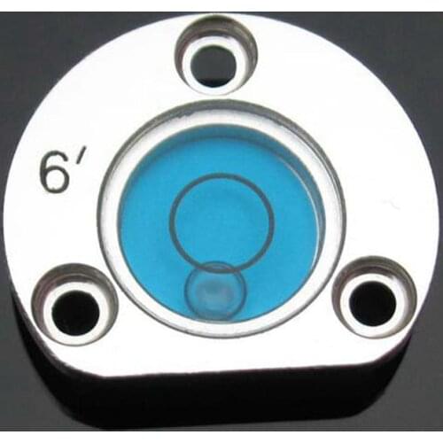 Alloy Metal Shall Semicircle Level bubble Liquid level Indicator for Total Station Leica with Mounting Holes Size 28.5*8mm
