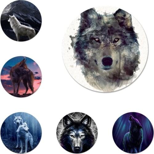 Animal Wolf Popular Style Badge Brooch Pin Accessories For Clothes Backpack Decoration gift