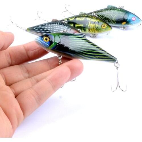1Pcs 8.5cm/14.6g Wobblers VIB Sea Fish Fishing Lure Hard Baits Crankbait Artificial Pesca Isca With Hooks For Fishing Equipment
