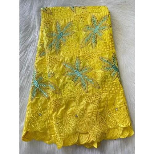 100% Cotton Dubai Fabrics Soft Swiss Voile Lace In Switzerland African Lace Fabric 2021 High Quality Dry Lace For Party 5yards
