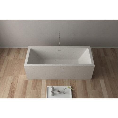 1800x800x580mm Quartz CUPC Approval Colored Bathtub Oval Freestanding Solid surface stone Tub RS65117