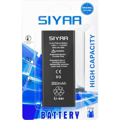 2019 SIYAA Lithium Battery For Apple iPhone 6 6G Replacement Batteries Internal Phone Batteria 1810mAh + Free Tools