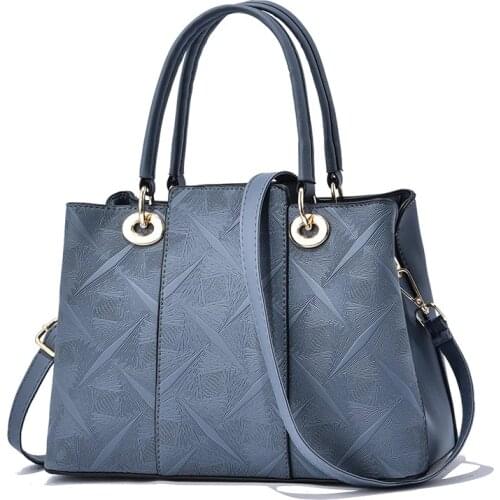 2021 New Luxry Handbags Designer Quality PU Leather Crossbody Tote Bags for Women Female Simple Shoulder Bag Purse Handbag