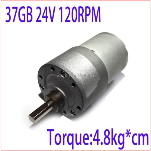 37GB 37MM 24V 120RPM electric boat motor High Torque Gear Box Powerful dc motor 24v Electric Motor 24v brushless dc motor fan