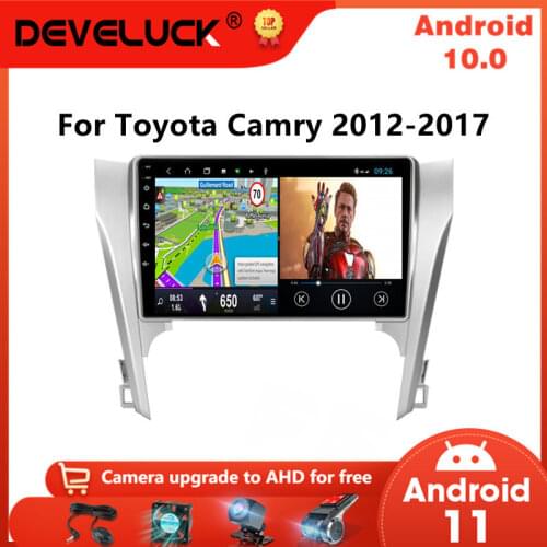 Android 10.0 Car Radio Stereo Multimedia Video Player For Toyota Camry 2012 - 2017 2 din Navigation GPS 4G Carplay DVD Head Unit