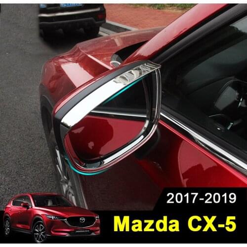 Car Rearview Mirror Rain Shade Rainproof Blades Back Mirror Eyebrow Rain Cover For Mazda CX-5 CX5 2017 2018 2019 Accessories