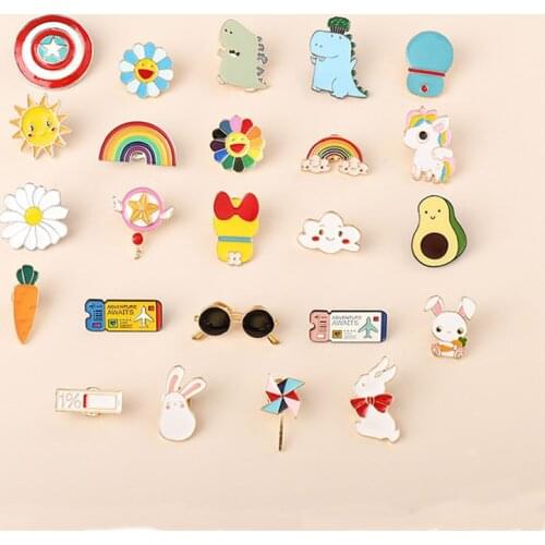 Safety Pins Brooch Cute Accessories Cartoon Pin Decoration DIY