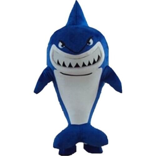 Breathable Fashion Cartoon Blue Shark Costume for Adults Cartoon Shark Mascot Costume Plush Shark Costume CTN04