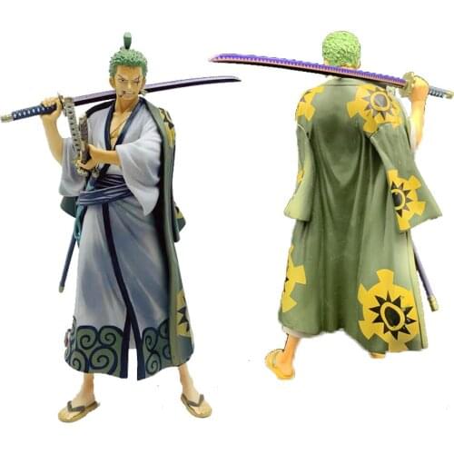 Bandai Original ONE PIECE Anime Figures LOGBOX RE BIRTH Roronoa Zoro PVC Action Figure Dolls Toys Kids Gifts Collections Model