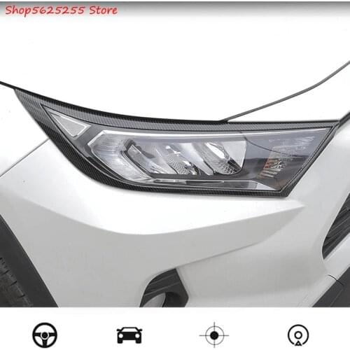 Headlight Frame Cover For Toyota RAV4 2019 2020 Accessories Taillight Cover Frame Lampshade Modification Car Decoration