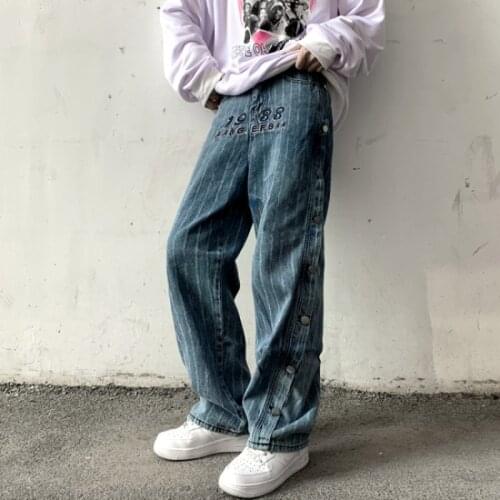 Mandylandy Women's Jeans With Embroidery