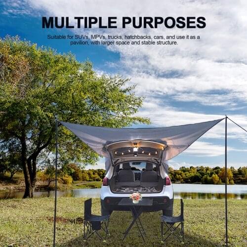 New Car Trunk Tent Anti-UV Rainproof Tents High Quality Portable Sunshade For Self-driv Strong Wind Resistance Camping BBQ Tour
