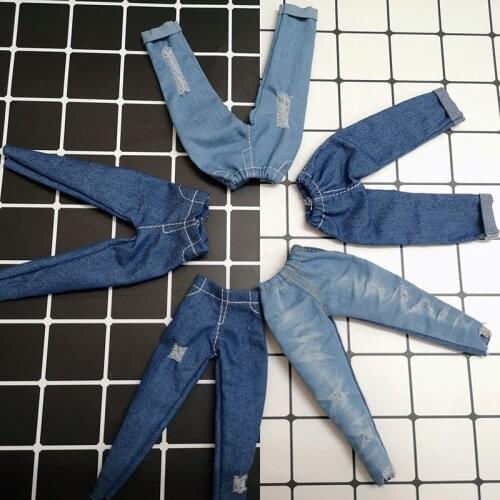 NEW Doll Blyth Clothes Ripped Jeans for 1/6 Doll Accessories(for Azone, Licca, Blyth, Pullip,1/6 Dolls)