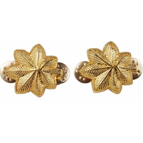 A PAIR OF WW2 US ARMY MAJOR EPAULETTE DEVICE PIN BADGE INSIGNIA Military Store 5605101