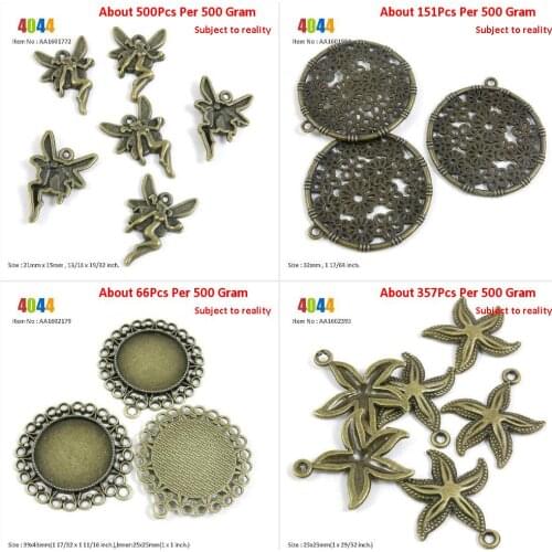 Jewelry Making Charms Wholesale Suppliers Elf Fairy Angel Floral Round Sign Lace Cabochon Frame Blanks 25MM Starfish Sea