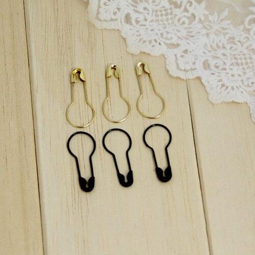 50pcs/lot 21MM silver gold black plain round head metal safety pin in copper material for hanging tag
