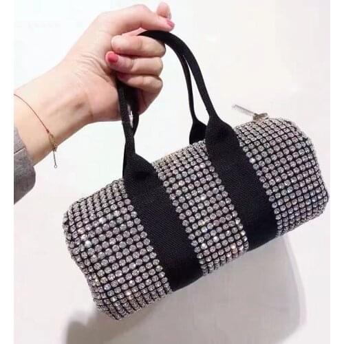 Luxury Designer Diamonds Handbag Famous Brand Shining Shoulder Bags Rock Fashion Crossbody Bags For Girls Quality Pochette Femme