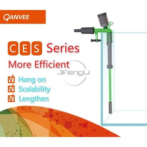 QANVEE Siphon Pipe Exchange Water Pipe C E S Series Fish Tank Stool Suction Device Fish Tank Clear Cleaner Tool Aquarium