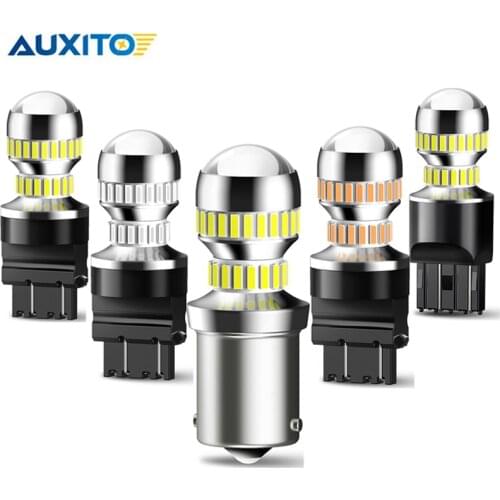 2x 1156 LED Bulb BA15S W21/5W 7440 7443 P21W S25 Canbus Reverse Light Back Up Tail Lamp Turn Signals Brake Light White Amber Red