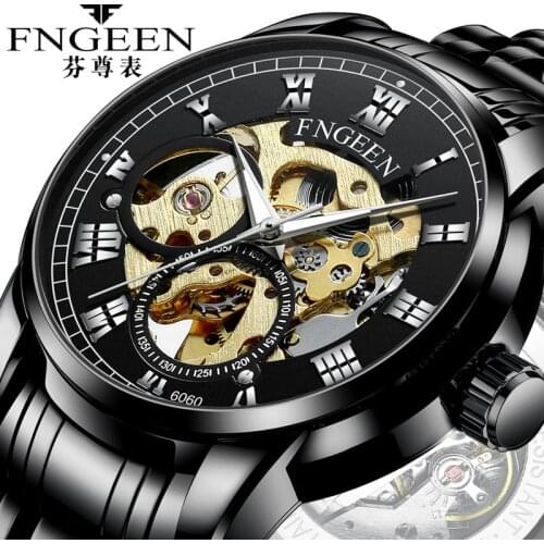 Luminous Automatic Mechanical Wristwatch Famous Luxury Brand Waterproof Sport Watches Men Steel Watch Clock Relogios Masculinos