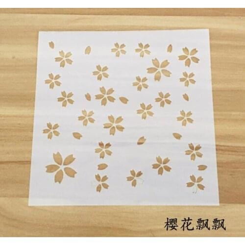 Stencil Cherry Blossoms Openwork Layering Stencils For Wall Painting Scrapbooking Stamping Album Decorative Embossing Template