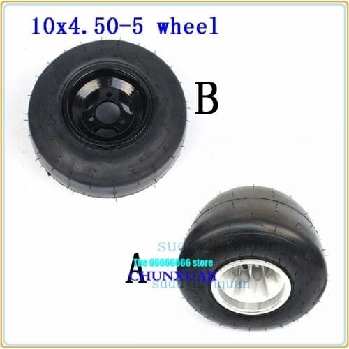 1pc 168 Go kart 5 inch front wheels beach car accessories drift bike wheel 10x4.50-5 inch kart tires ATV Quad tyres rims