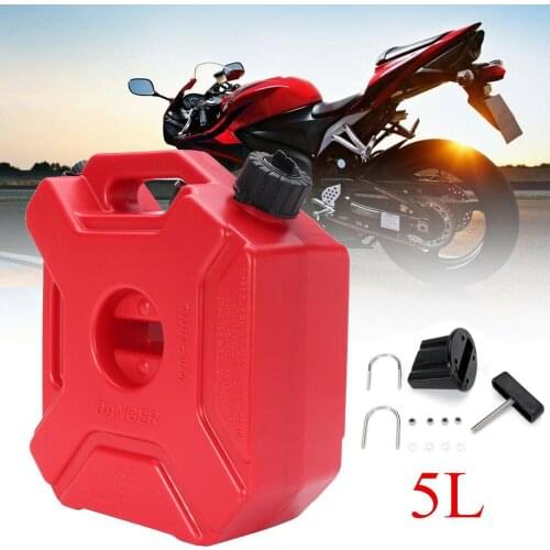 5Litre Boat ATV Motorbike Car Jerry Can with Holder Diesel Gas Petrol Jerrycan Spare Fuel Container Carrier Drum Heavy Duty