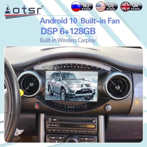 6+128GB For Mini Cooper R50 2004 - 2006 Android 10 Tesla Car Radio Wireless Carplay GPS Navigation DSP Car Multimedia Player