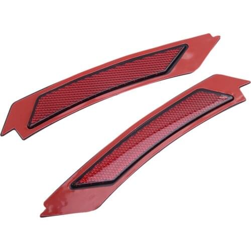 Car Front Bumper Red Side Marker Reflector 63147205398 63147205397 Fit For BMW 3-Series E90 E91 LCI 4D Sedan 2009 2010 2011