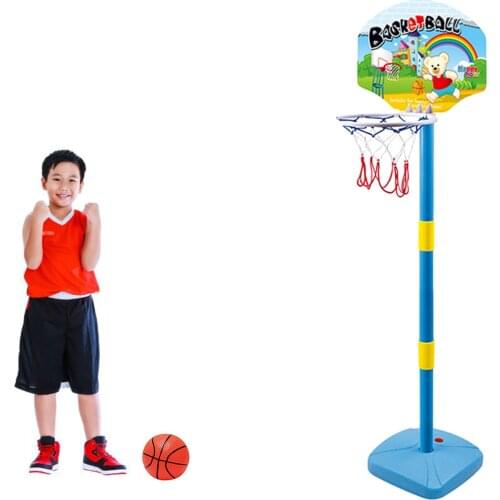 Basketball Sport Toy Kids Basketball Playing Set Adjustable Stand Basket Holder Hoop Goal Game Indoor Child Yard Game Boy Toys