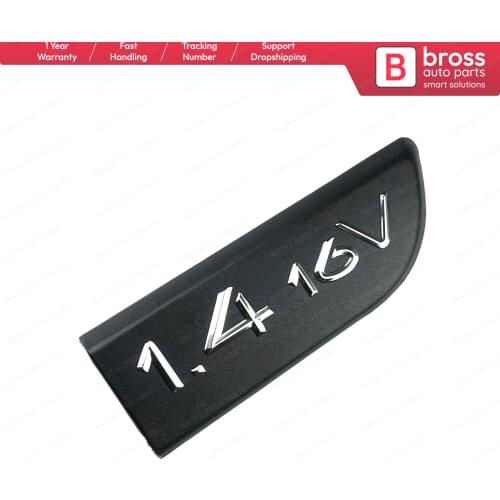 BSP564-2 Black 1.4 16V Badge Monogram Emblem 8200209128 Right Door Moulding Badge For Megane MK2 2002-2008, Scenic MK2 2003-2009
