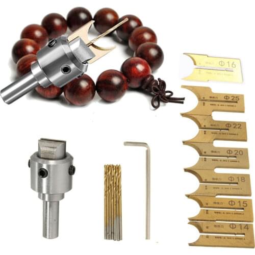 10/16Pcs Carbide Ball Blade Woodworking Milling Cutter Molding Tool Beads Router Bit Drills Bit Set 6-12mm 14-25Mm