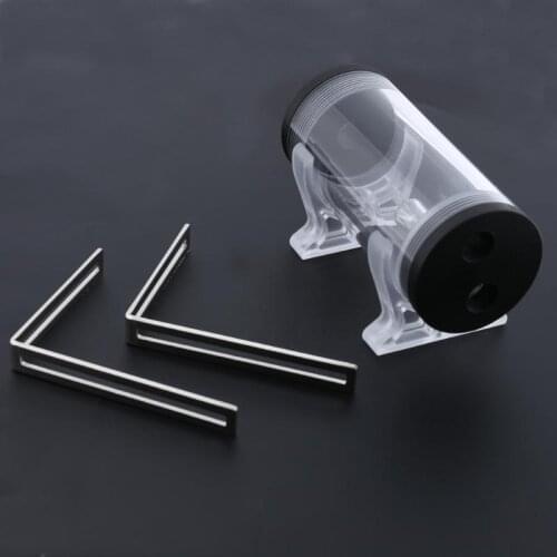 50mm Diameter Tank G1/4 Thread Cylinder Reservoir Tank for PC Water Cooling Water cooled tank with L-shaped buckle