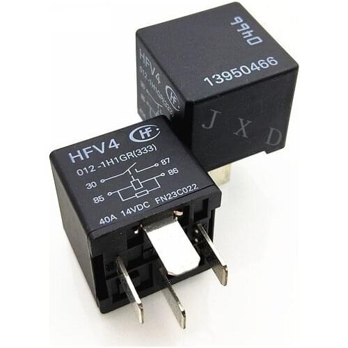 HOT NEW The car air conditioner The oil pump fan relay 12V relay HFV4-012-1G1H 12VDC HFV4 012 1G1H DC12V HFV40121G1H12V 40A 4PIN