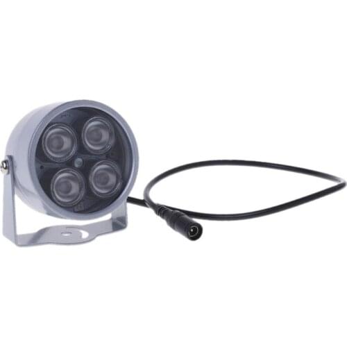 H7JB 4 LED Infrared Night IR Vision Light illuminator Lamp For IP CCTV CCD Camera New