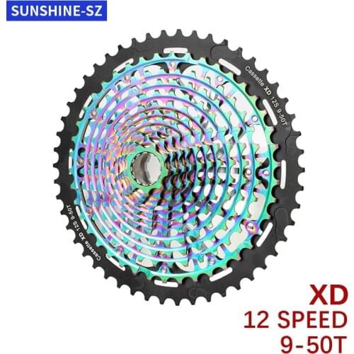 Sunshine Cassete K7 11v 12v 9-50T Cassette Speed Casete Flywheel Freewheel Sprocket Pacco Pignoni For SRAM XD SX NX GX XX1