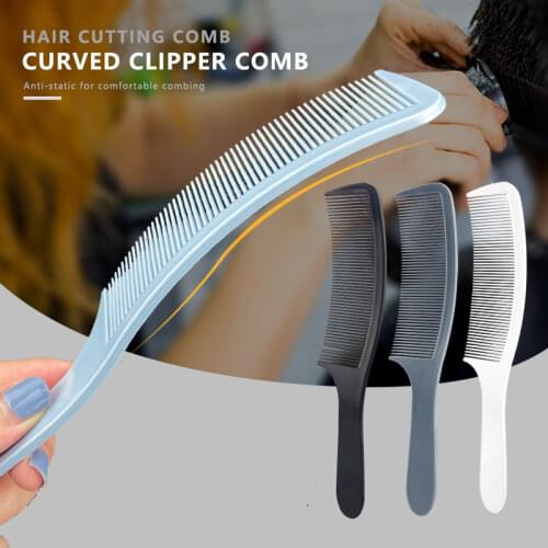 Professional Curved Shaver Hair Clipper Cutting Comb Barber Flat Top Comb Anti-static Barber Hairdressing Men Product