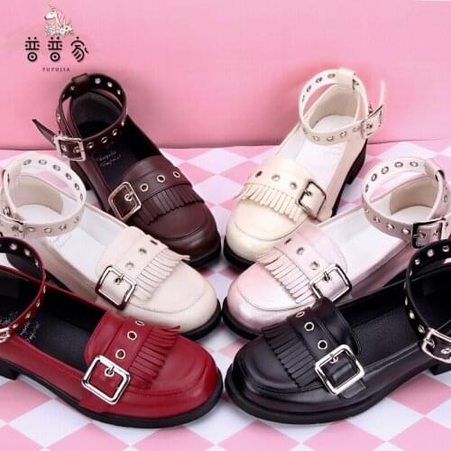 Princess sweet lolita shoes Autumn and spring Original JK Uniform Shoes College Style Student Shoes fashion women pu108