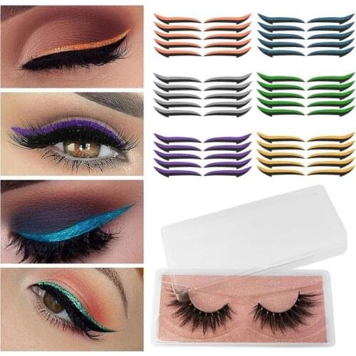 Reusable Eyeliner Stickers False Eyelashes Charming Eyes Makeup Sticker Self-adhesive Beauty Cosmetic Eyes Sticker Maquillage
