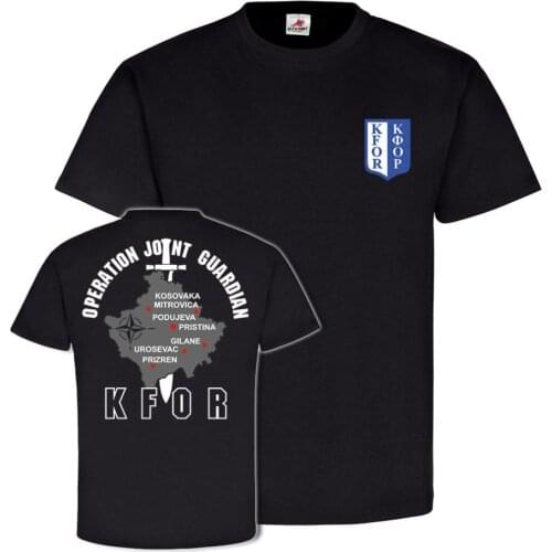 New Summer style Printed Cotton Operation Joint Guardian KFOR Kosovo Nato Einsatz Balkan Us Army - T Shirt #2525 T Shirt