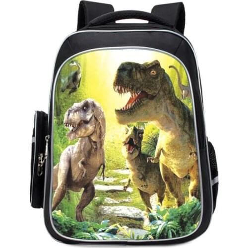Orthopedic Backpacks 3D Cartoon Dinosaur Children School Bag Kids Backpack For Boys Girls High Quality Child Book Bags Grade 1-3