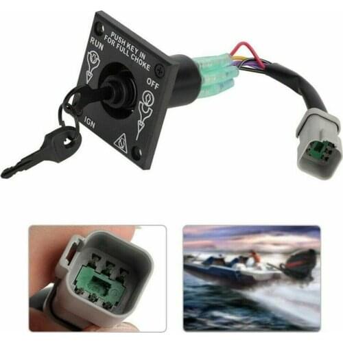 Outboard Engine 176408 0176408 Single Engine Ignition Starter Cut Off Switch With Keys For Johnson BRP Evinrude Boat Motor
