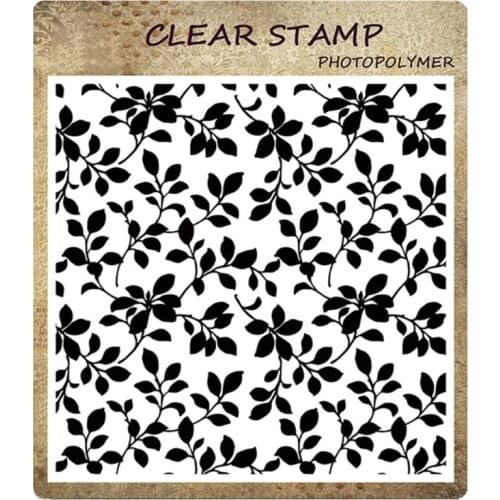 Transparent Silicone Clear Stamp Vintage Flower Leaves Words for Scrapbooking DIY Craft Decoration Card Making Stamps Seal