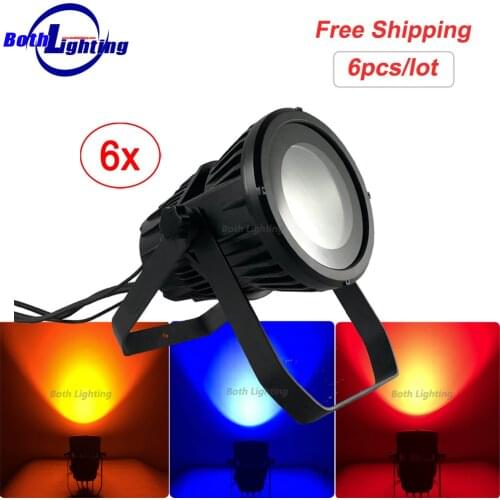 Stage LED Wall Light Waterproof Outdoor COB 200W RGBWA+UV 6in1 LED Cob Par Light for DJ Show Disco Wedding Decoration