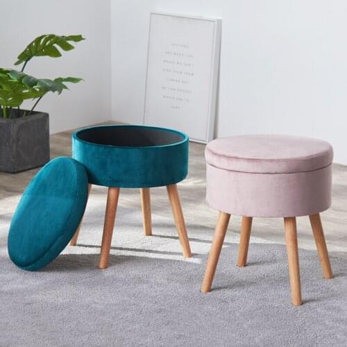 North European Dressing Table Hocker Make-Up Hocker Modern Minimalist Bedroom Make-Up Creative Low Hocker Shoe Bank Storage